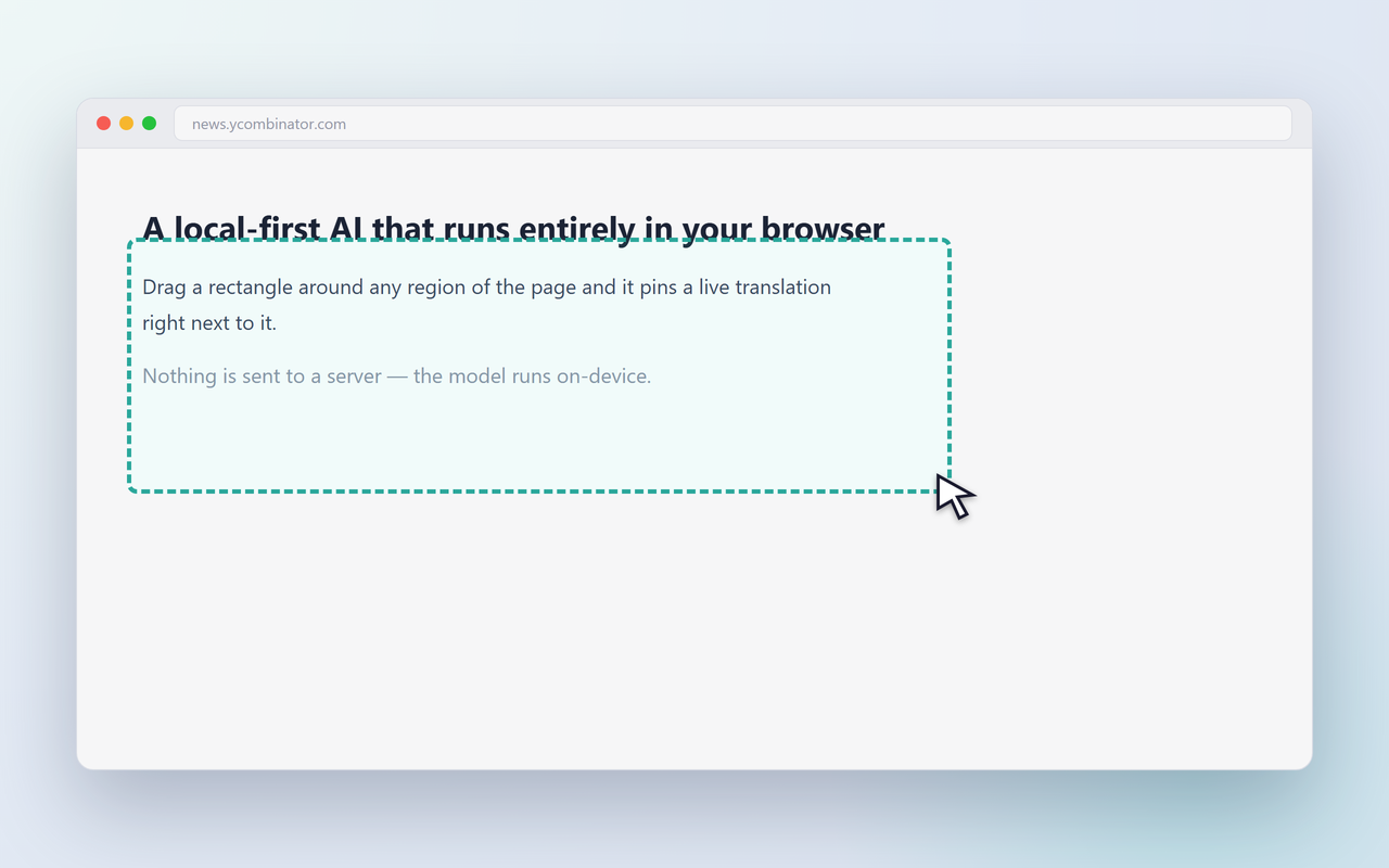 Drag-select overlay